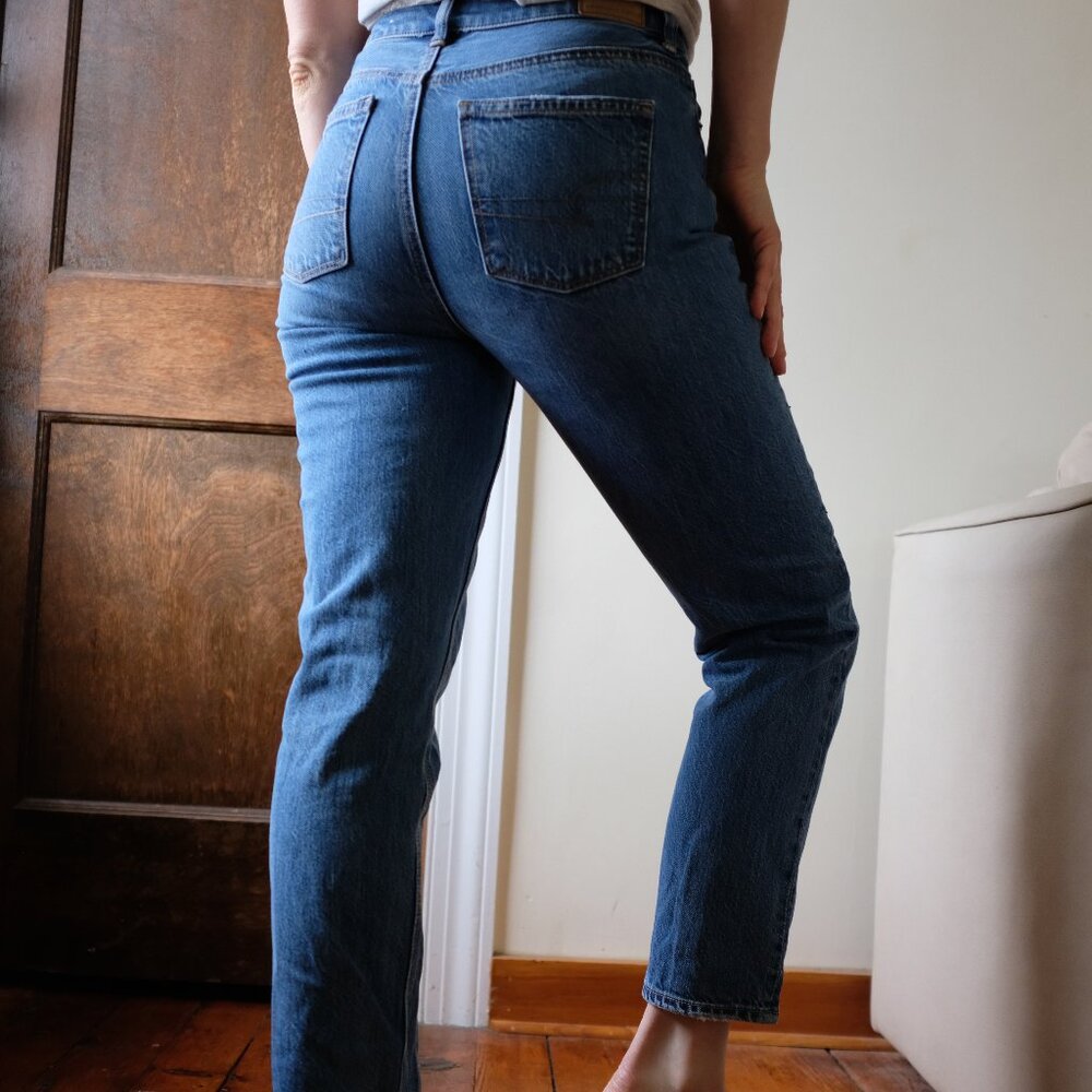 Mom Straight Jeans Rigid